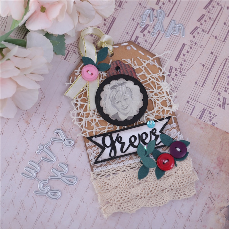 Yaminsannio 26 Alfabet A-Z Letters Metalen Stansmessen Voor Diy Scrapbooking Kaarten Maken Embossing Stencil Diecut Sterft