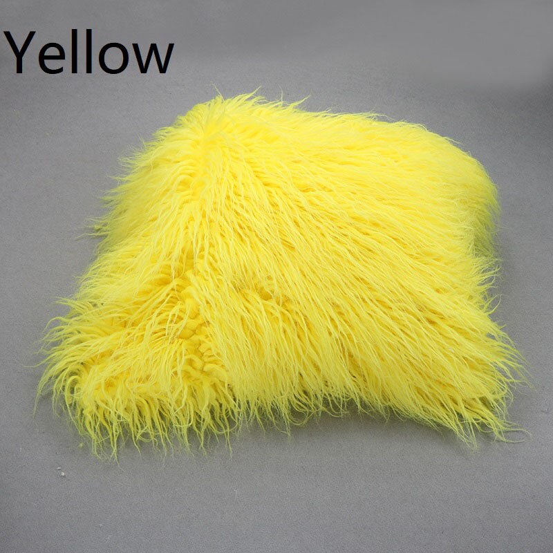 (75*50 cm) Deken Mand Stuffer Bont Fotografie Props Pasgeboren Fotografie Rekwisieten: yellow