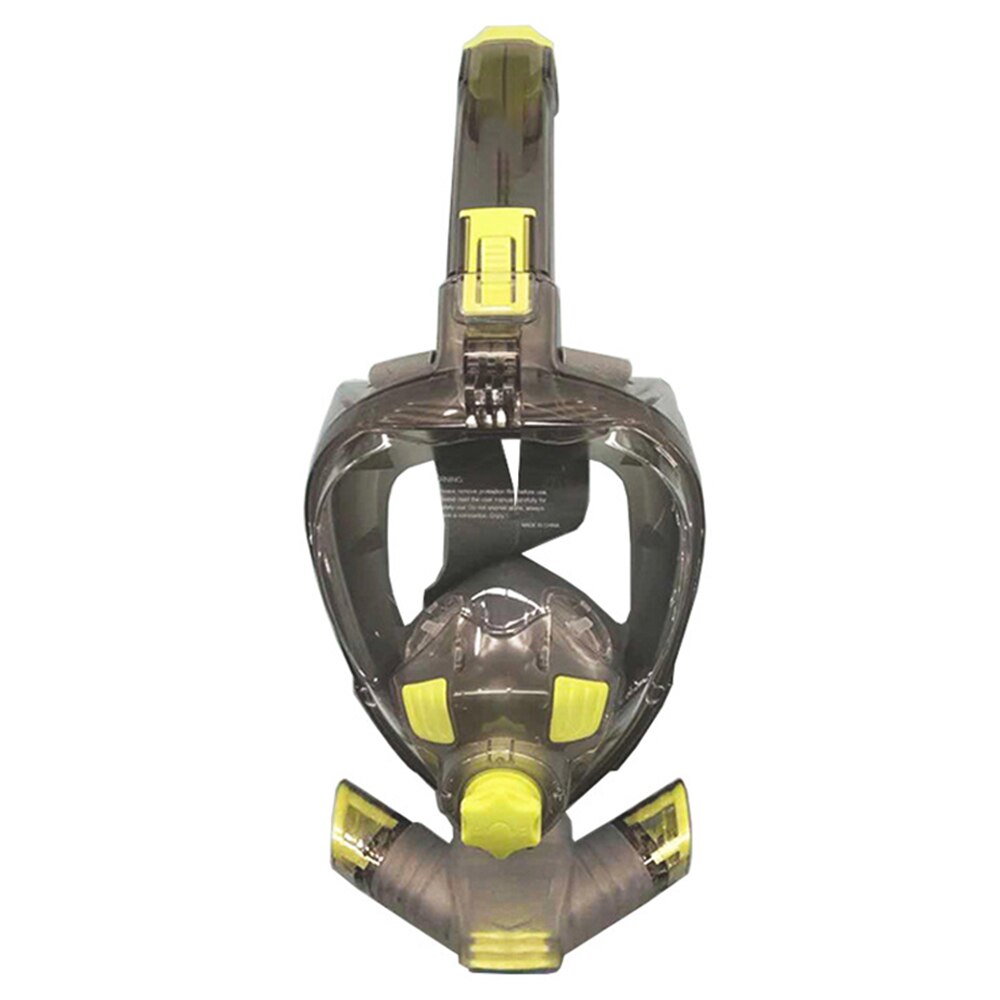 Duiken Masker Volledige Anti Fog Volwassen Gezicht Jeugd Onderwater Wide View Snorkel Masker Waterdicht Maskers Camera Mount Zwemmen: Yellow