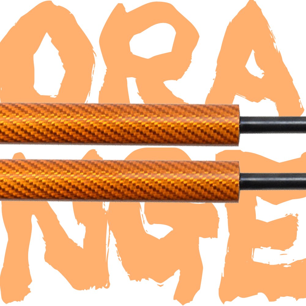 for 1992-2000 Subaru IMPREZA GC8 STi Ver.6 Front Hood Bonnet Modify Gas Struts Carbon Fiber Spring Damper Lift Support Absorber: ORANGE CARBON FIBER