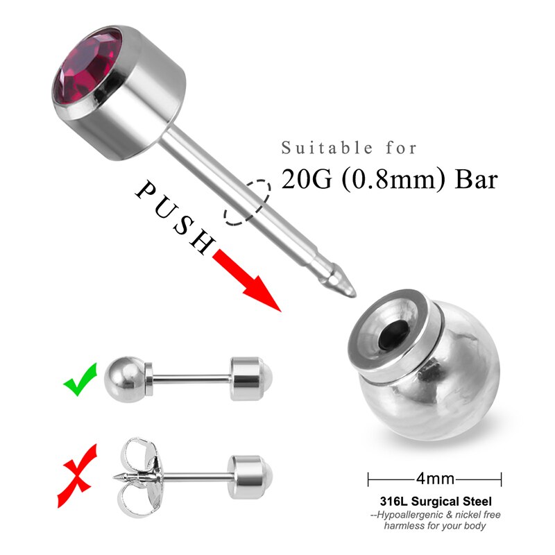 Dos de boucles d'oreilles en acier inoxydable, 2 pièces, coussinets de sécurité pour oreilles, butées arrière de remplacement pour hameçon, clous de boucles d'oreilles, cerceaux