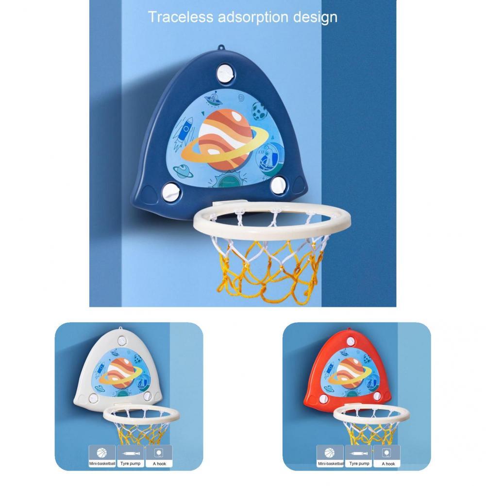 Basketball Hoop Kit High Elastic Ball Basketball Hoop Set Tear Resistant Compact Safe Folding Kid Basketball Kit