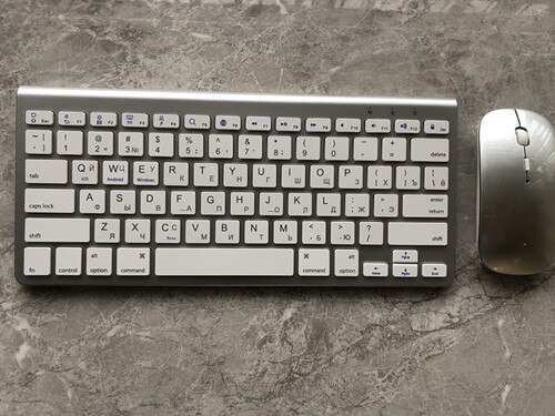 Wireless Keyboard and Mouse for iMac Pro Computer Keyboard for Macbook Air/Pro 12/13.3/15 Russian: Russian Version