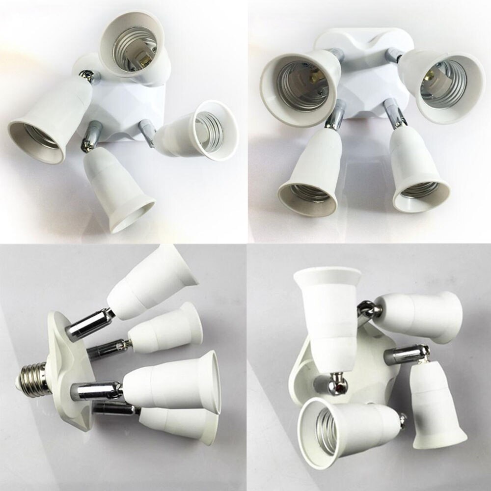 E27 1 tot 3/1 tot 4/1 tot 5 Lamp Holder Bulb Socket Splitter Lampvoet Brandwerende houder Adapter E27 Converter Socket Spllitter