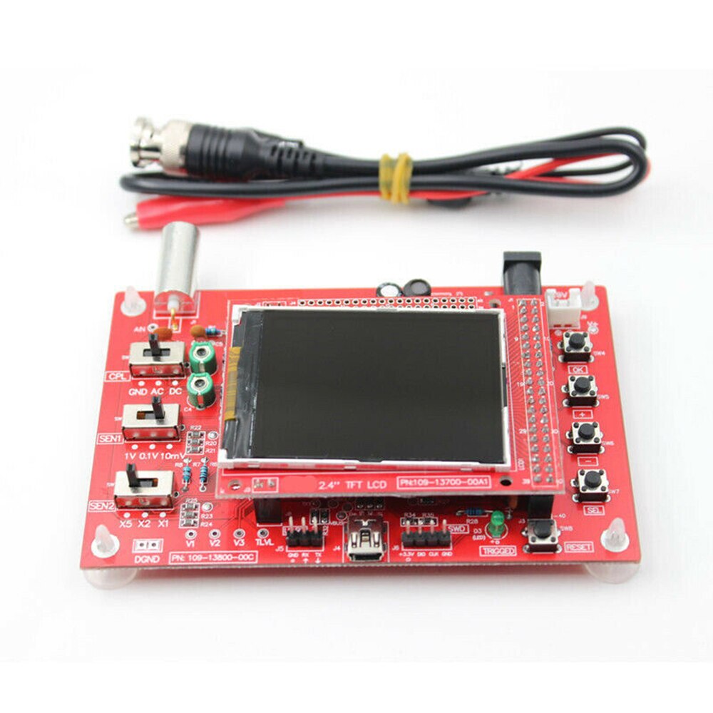 Oscilloscope numérique kit de bricolage entièrement soudé assemblé DSO138 2.4 "TFT Oscilloscope numérique + sonde B1