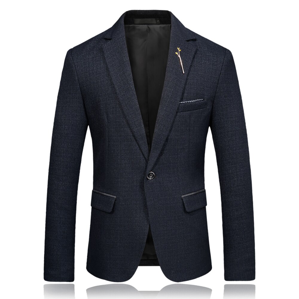Nice Spring Autumn Business Casual Blazer Suit Jacket Wedding Groom Slim Fit Men Classic Smart Casual Blazer For Male