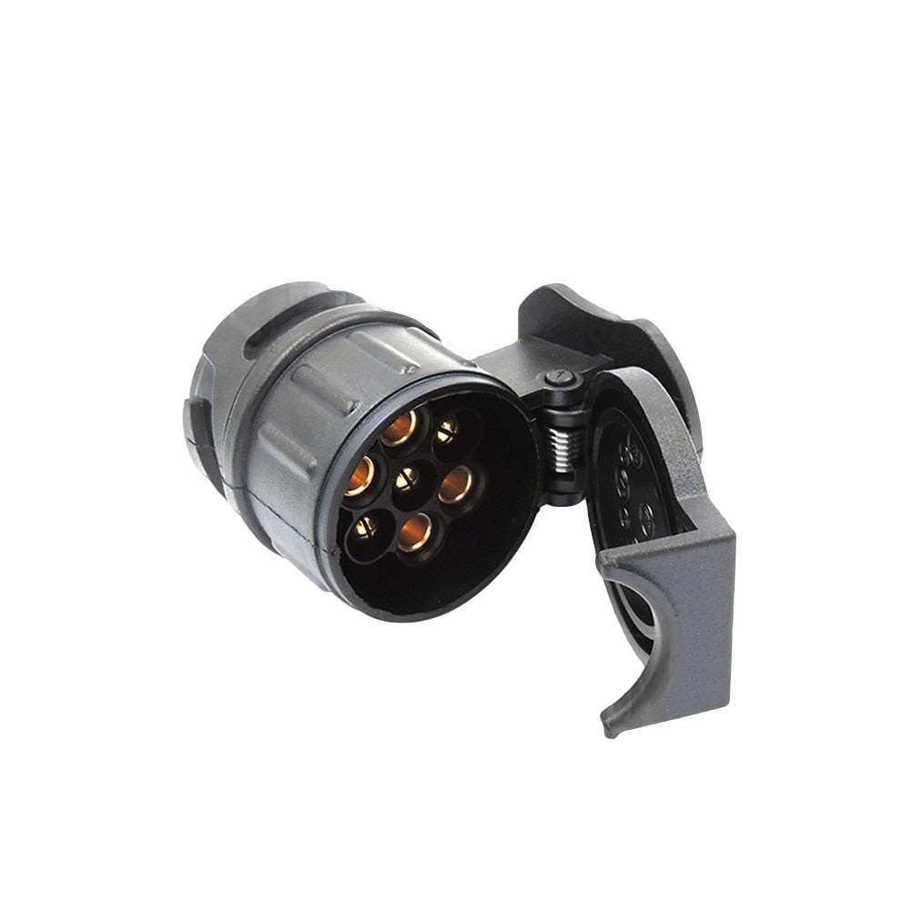 1Pcs 7-pin Socket Portable Practical Durable Trailer Accessories 7-pin Socket 7-pin Trailer Socket for Truck Vehicle Trailer A30