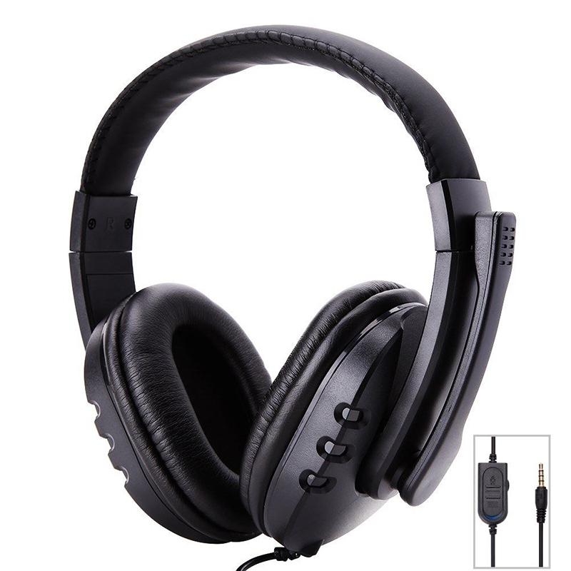 Ostart 3.5mm bekabelde gaming-koptelefoon, over-ear gameheadset, stereobas-oortelefoon met microfoon, volumeregeling voor pc en laptop  ps4