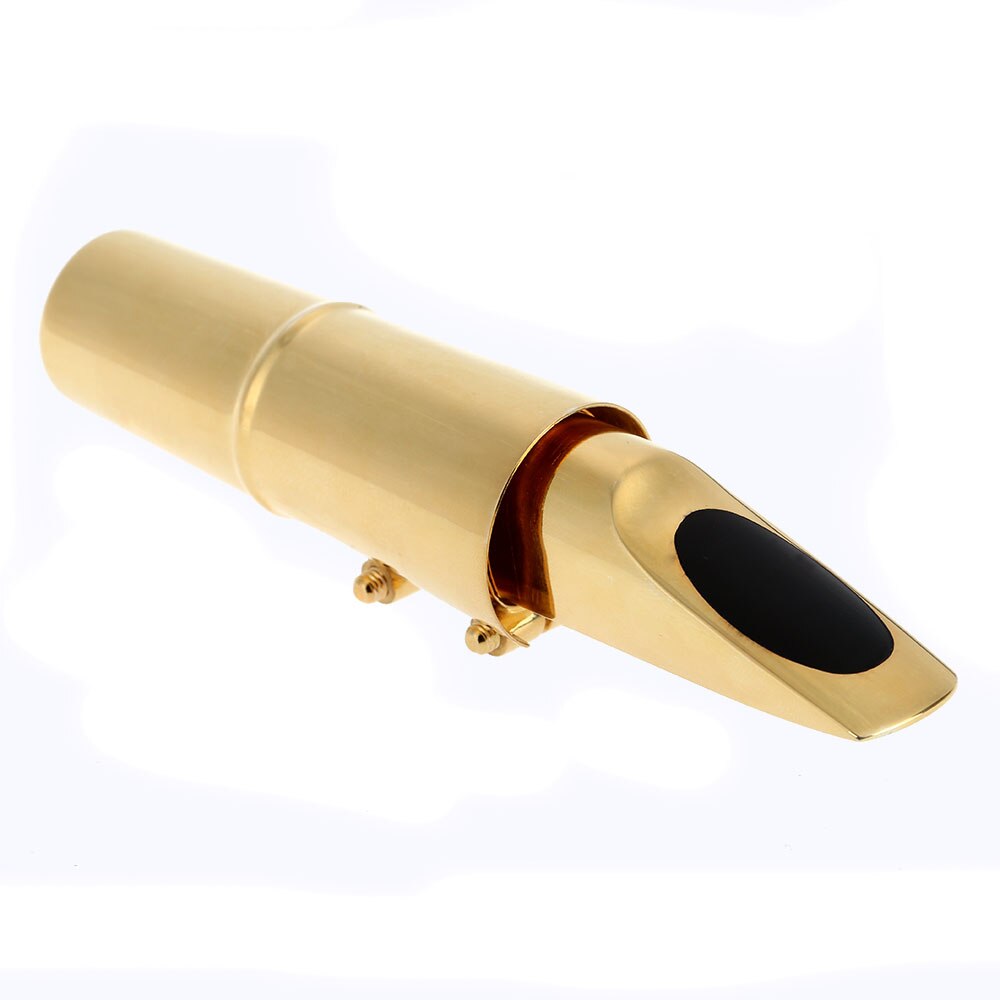 Alto Saxophone Mouthpiece 7C for Sax Playing the Jazz Music Alto Sax Mouthpiece Gold Plated Metal