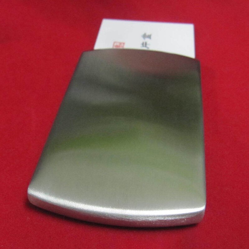 Stainless Steel Wallet Business Name Credit ID Card Holder Case