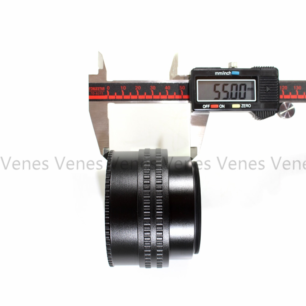 Venes Macro Tube Adapter 25-55mm M65 to M65 Mount Lens Adjustable Focusing Helicoid