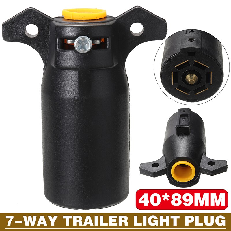 7 Pin Plug Round Male Metal Caravan Trailer Electric Trailer Brakes Truck Towing Electric Connector Lighting Board Plug Parts