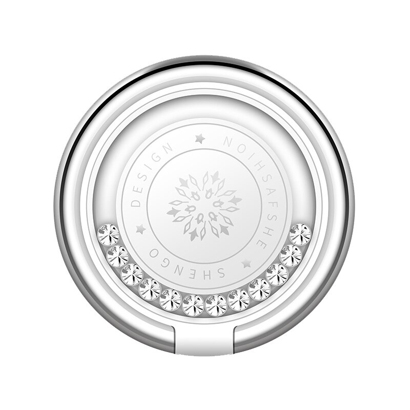 Luksusowy metalowy uchwyt na telefon komórkowy kształt zegara uniwersalny uchwyt magnetyczny do samochodu stojak akcesoria Ring Finger: A45-White