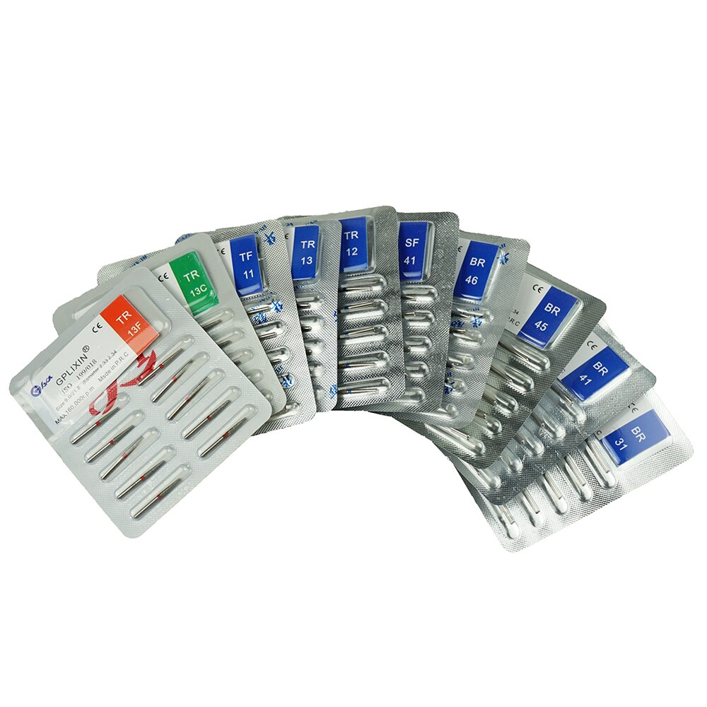 100PCs Dental Diamond Burs Drill Dentistry Burs Dia-burs for High Speed Handpiece Handle Diameter 1.6mm Dentist Tools BR31 FO32