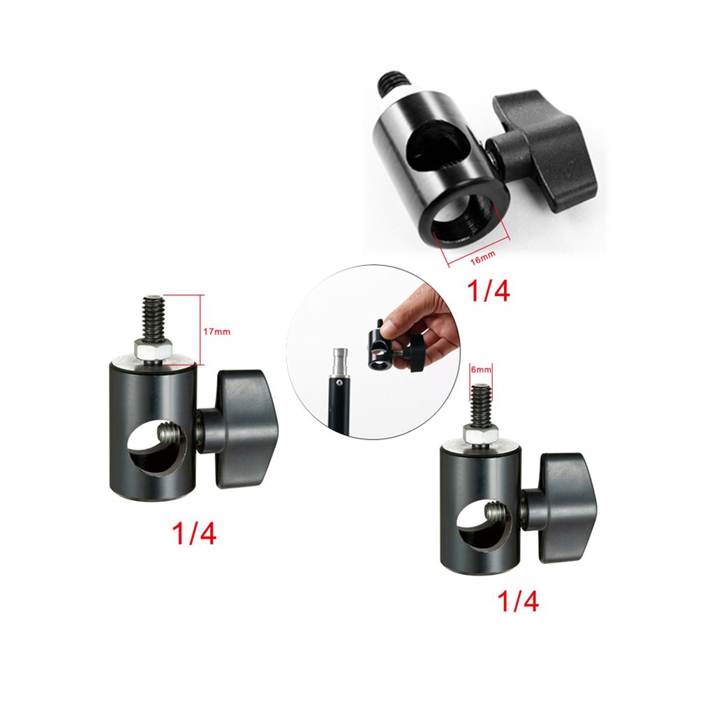 Durevole Universale In Metallo Speedlite Adattatore del Filetto Vite Luce Del Basamento Della Staffa con Montaggio A Vite Girevole Adattatore