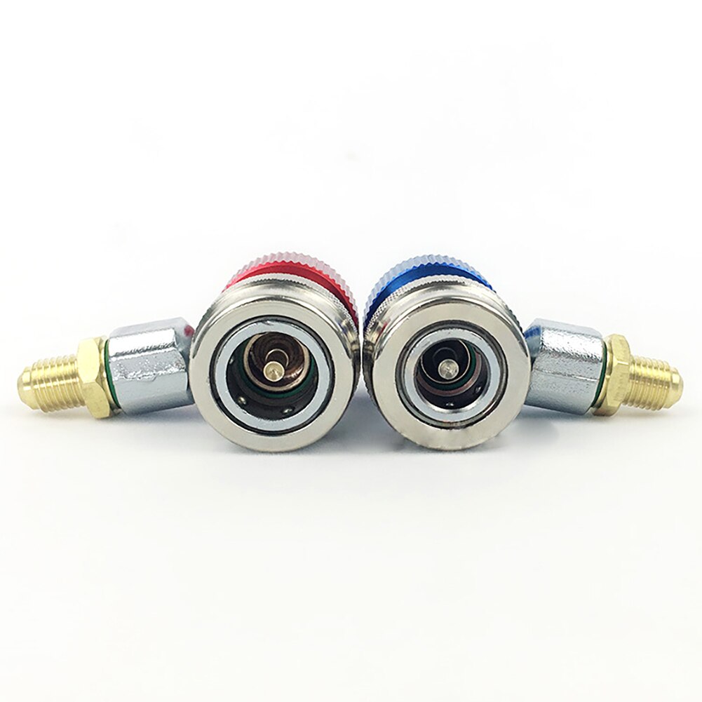 R134 A/C Laag/Hoog Snelkoppeling Adapter Airco-koppeling met Dop