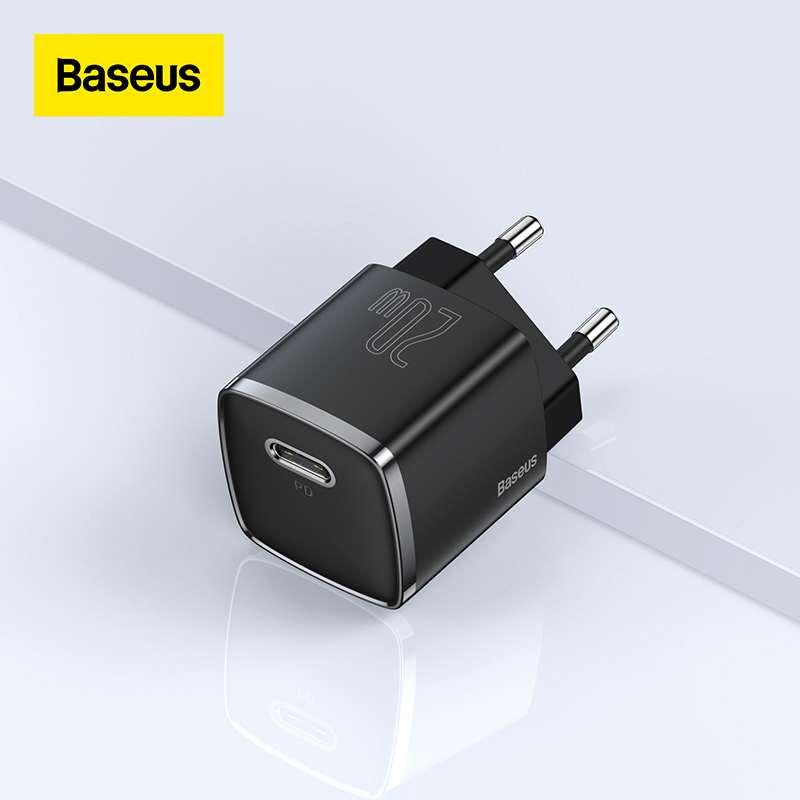 Baseus Usb Type C Lader 20W Draagbare Usb C Lader Ondersteuning Type C Pd Snel Opladen Voor Iphone 12 pro Max 11 Mini 8 Plus