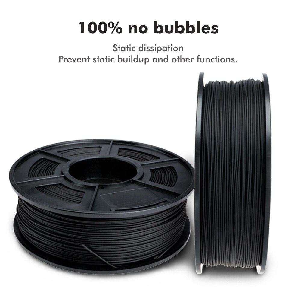 SUNLU-filamento conductor ABS para impresora 3D, 1KG, previene la acumulación de electricidad estática, consumible, Impresión de 1,75mm con carrete