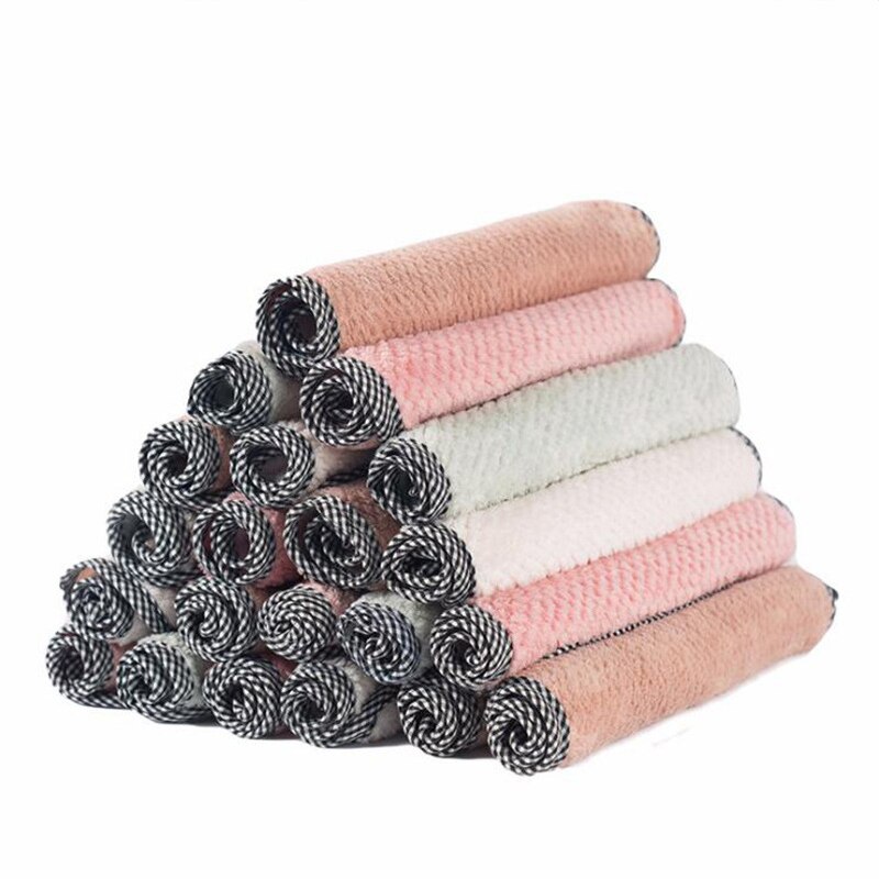 Ściereczki z mikrofibry Super chłonny ściereczka robić czyszczenia szmata zagęszczony zmywacz robić mycia naczyń szmaty domowe sprzątanie kuchni Accessoies