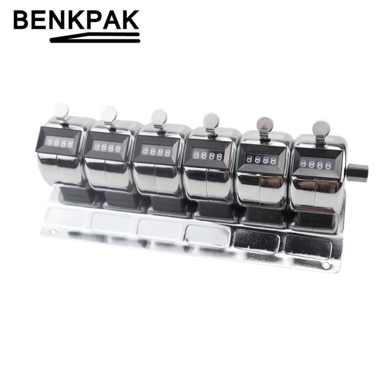 5/6 conjoined Metal Hand Tally Counter 4 Digit for laboratory hospital laboratory