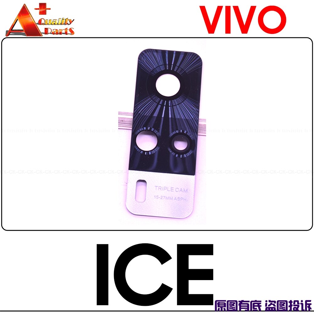 Voor Vivo Y31 Y51 Y51A Originele Back Rear Camera Lens Glas Vervangende Cover: Ice White