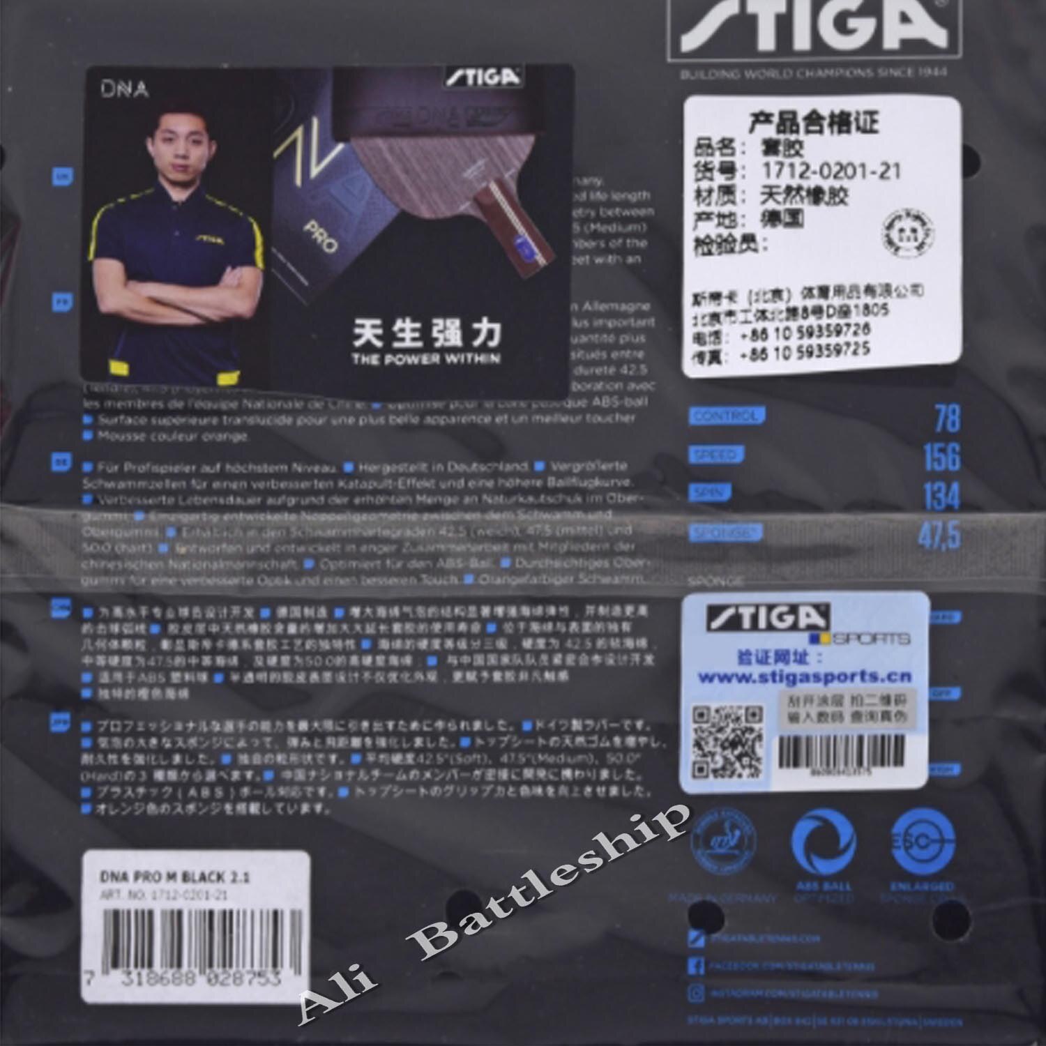 Stiga Dna Pro M Dna Pro H Tafeltennis Rubber Pips-In Originele Stiga Dna Ping Pong Spons