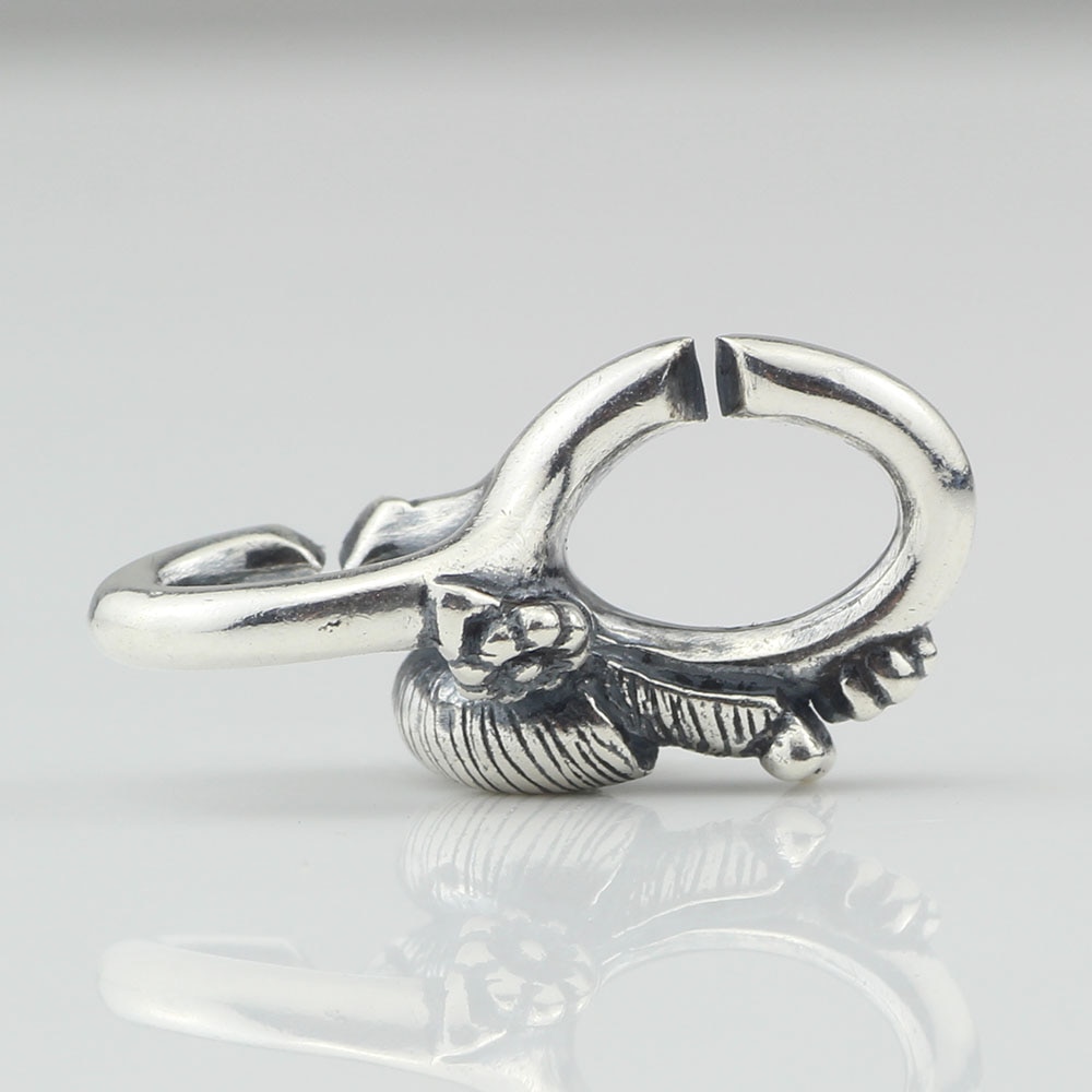 Visco 925 prata esterlina abrandar, duplo ligação de prata jóias europeias