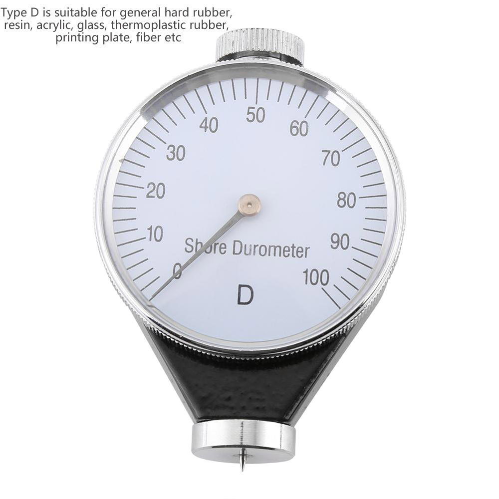 Durómetro de orilla tipo A/O/D 0-100 grados, medidor de dureza de neumáticos de goma para plástico, cuero, goma, Multi-resina