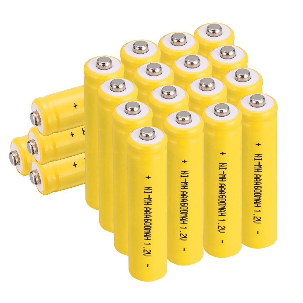 Anmas Power 4/8/12/16/20 stuks 1.2 V AAA 600 mAh NI-MH Oplaadbare Batterij niMH Batterijen-Gele Kleur
