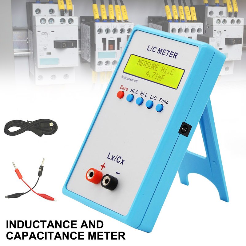 LC-200A Handheld L/C Meter Hoge Precisie Inductantie Capaciteit Meter Tester Lcr Meter Elektrische Instrumenten WWO66