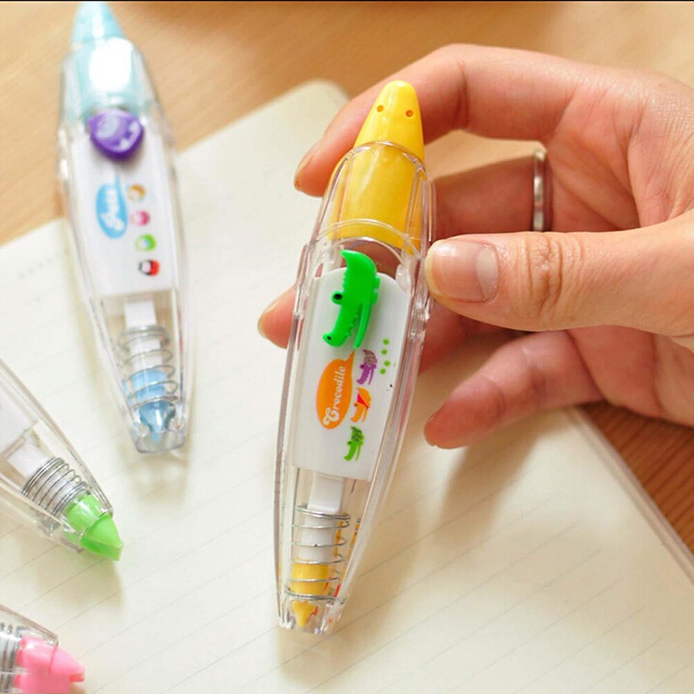 Cinta de corrección decorativa de 4 colores, novedad, suministros para oficina escolar, Corea, cordón para etiquetas clave, firmar para estudiantes, 1 Uds.