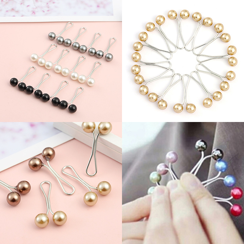 12 pièces/lot goutte perles broches femmes musulmanes châle écharpe Clips dame foulards Hijab pour femmes perle broche broche multicolore Hijab Clips