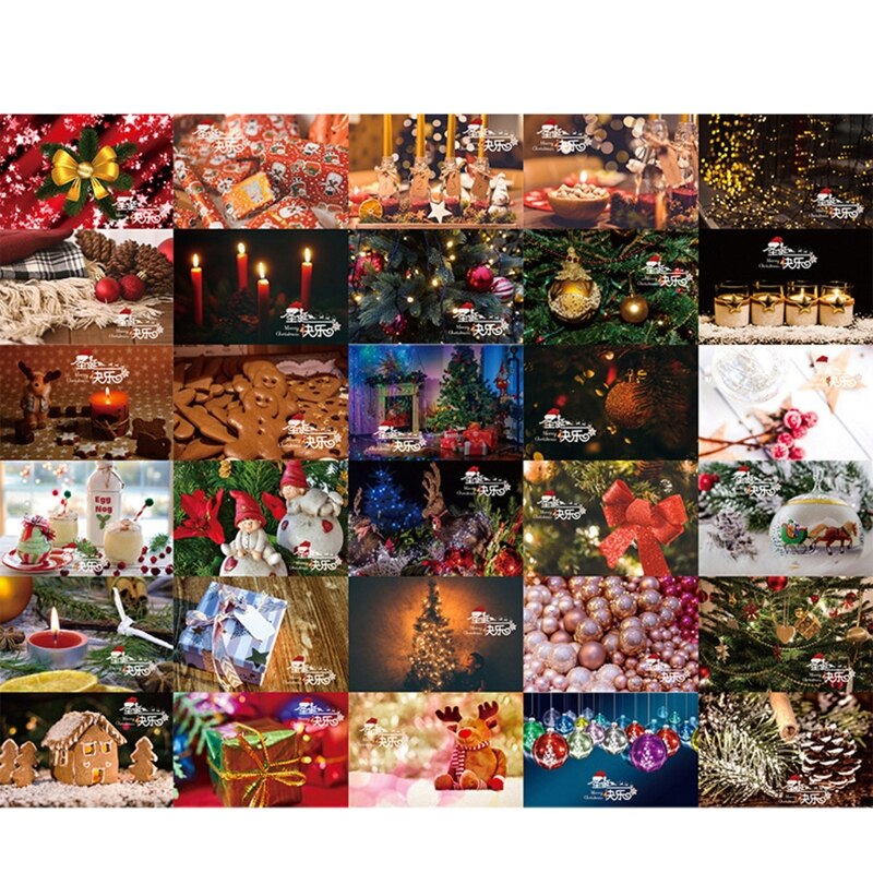 Christmas 3D Stereo Greeting Card AR Virtual Imaging Technology D08F