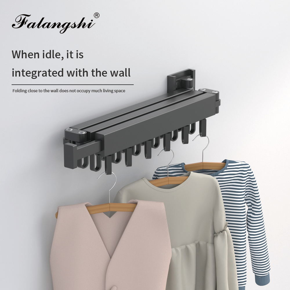 Cintre pliant rétractable pour le séchage des vêtements, espace intérieur et extérieur, en aluminium, pour l&#39;organisation des vêtements ménagers, WB3027