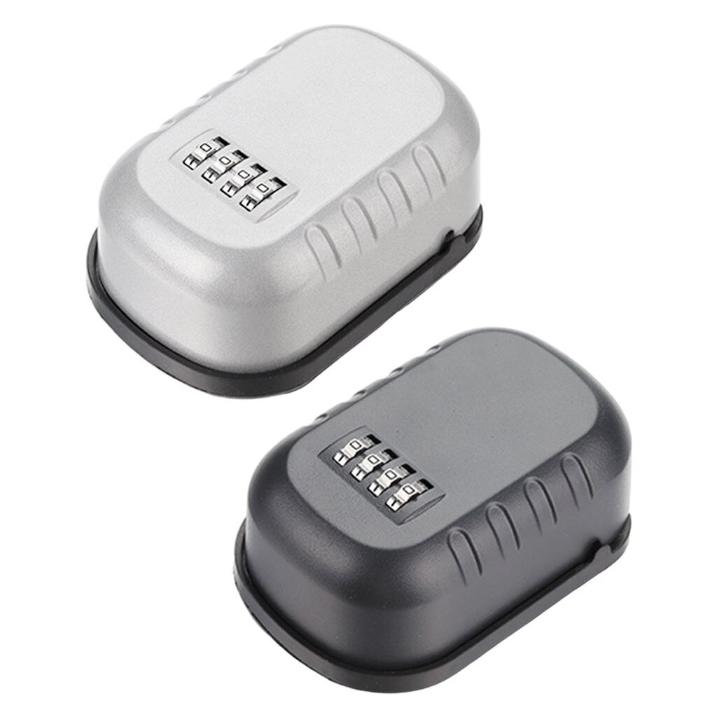 Key Lock Box Wall Mounted 4 Digit Combination Lock Box for Spare House/Car Keys Holders Safe Boxes