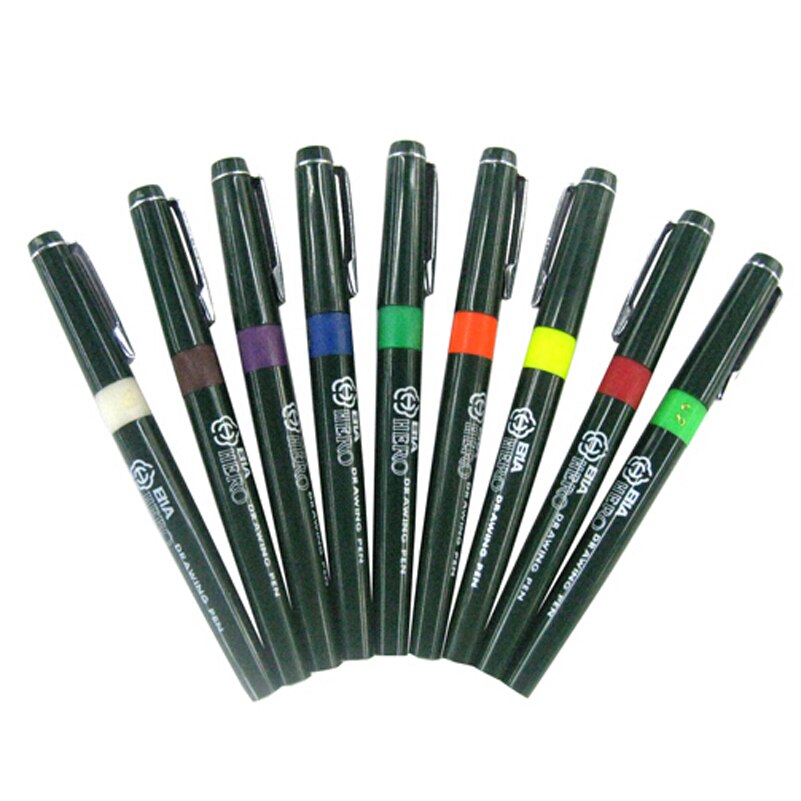 Pluma estilográfica técnica Hero, tinta de relleno rellenada, pluma de aguja para bocetos de fibra, delineador de dibujo, suministros escolares y de oficina