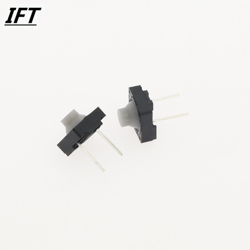 50 stk/parti gratis indkøb 8*8*5.5mm 2 ben  g77 ledende silikone lydløs taktil takt tryk knap mikro switch selv-nulstilling