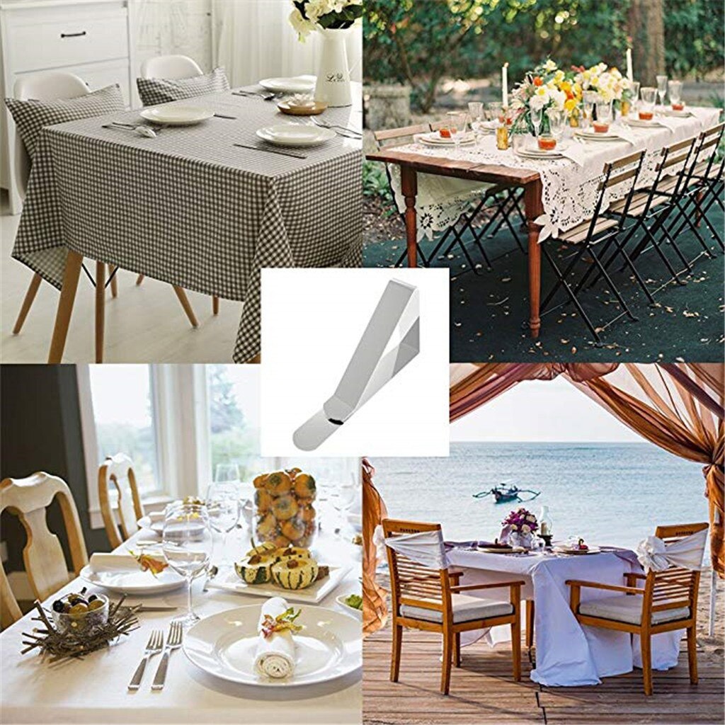 4/6/12pcs Clip Tablecloth Stainless Steel Adjustable Table Cover folder clip Home Party Picnic Holder Clamp Tools