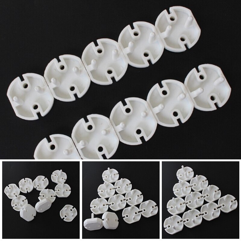 10 Pcs 2 Gat Sockets Cover Stekkers Baby Elektrische Sockets Outlet Plug Kids Elektrische Veiligheid Protector Sockets Bescherming EU