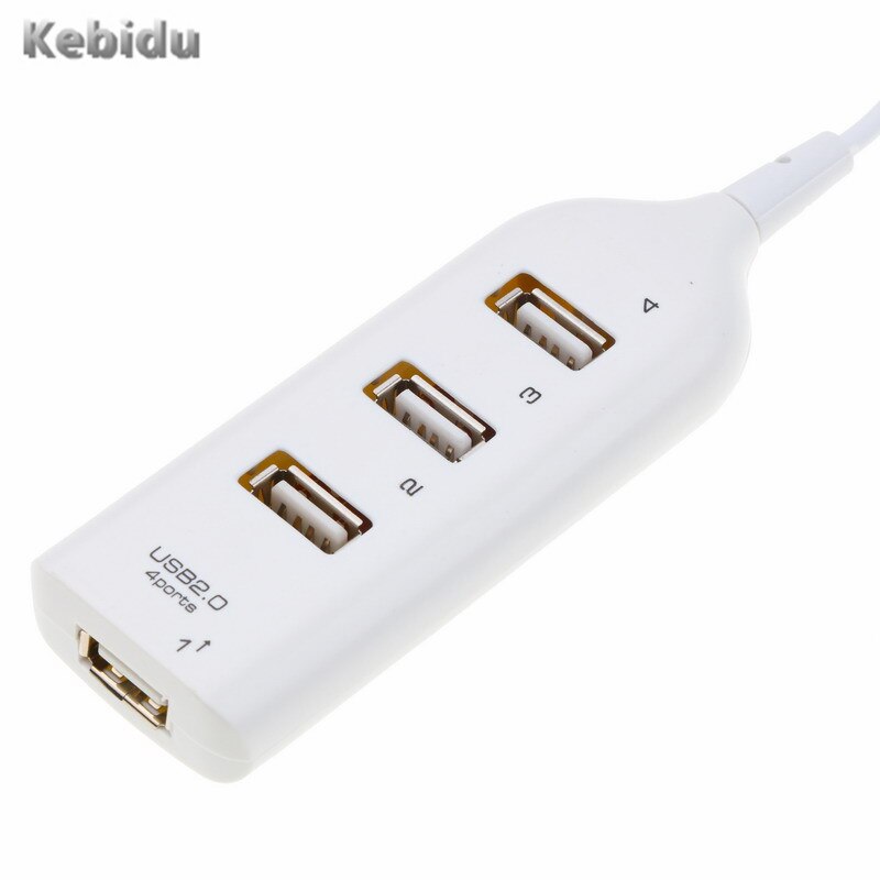 Mode Hoge Snelheid Micro Mini 4 Ports 2.0 Usb Splitter Adapter Voor Pc Computer Voor Draagbare Harde Schijven