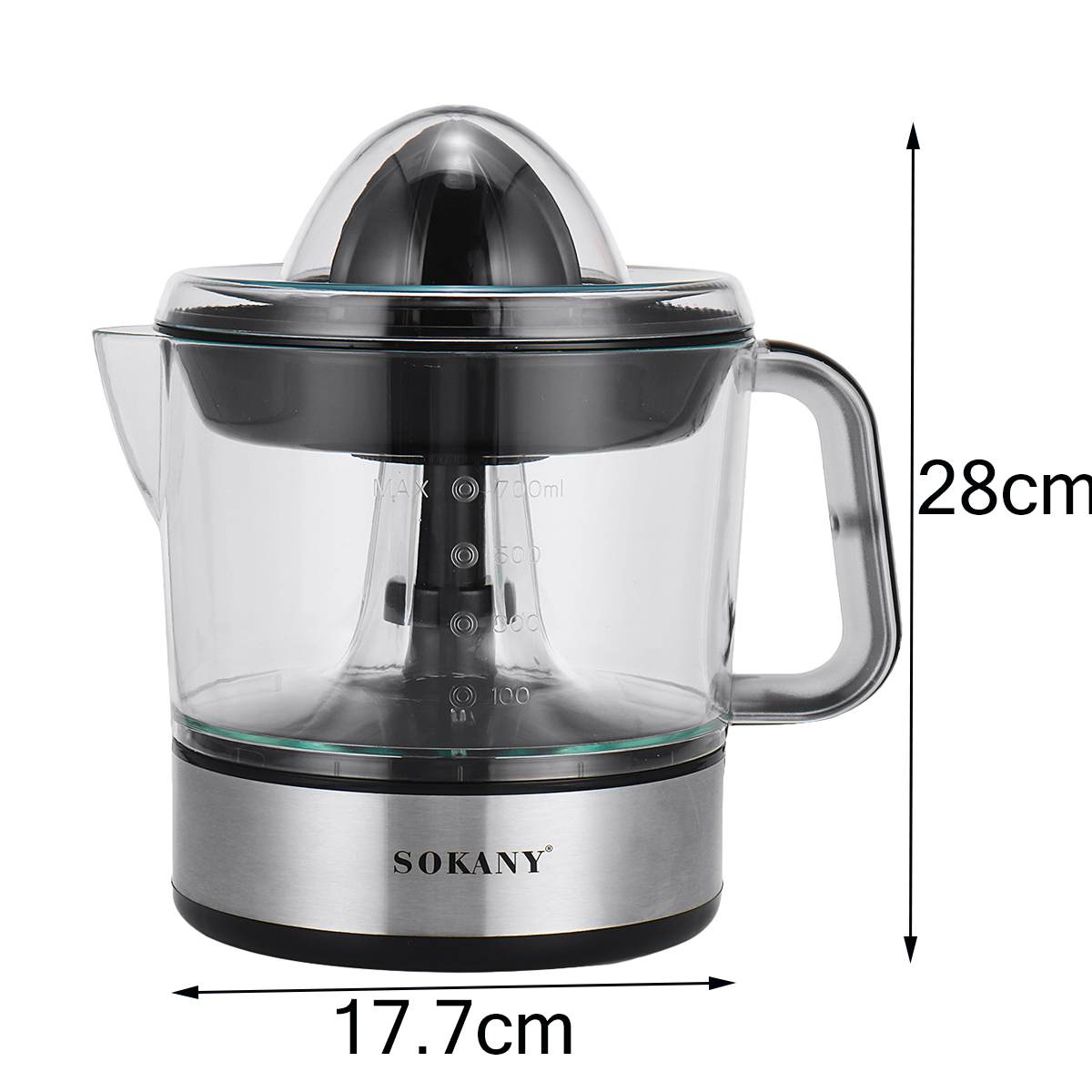 Exprimidor eléctrico para el hogar, exprimidor eléctrico de frutas limón y naranja, 700ml