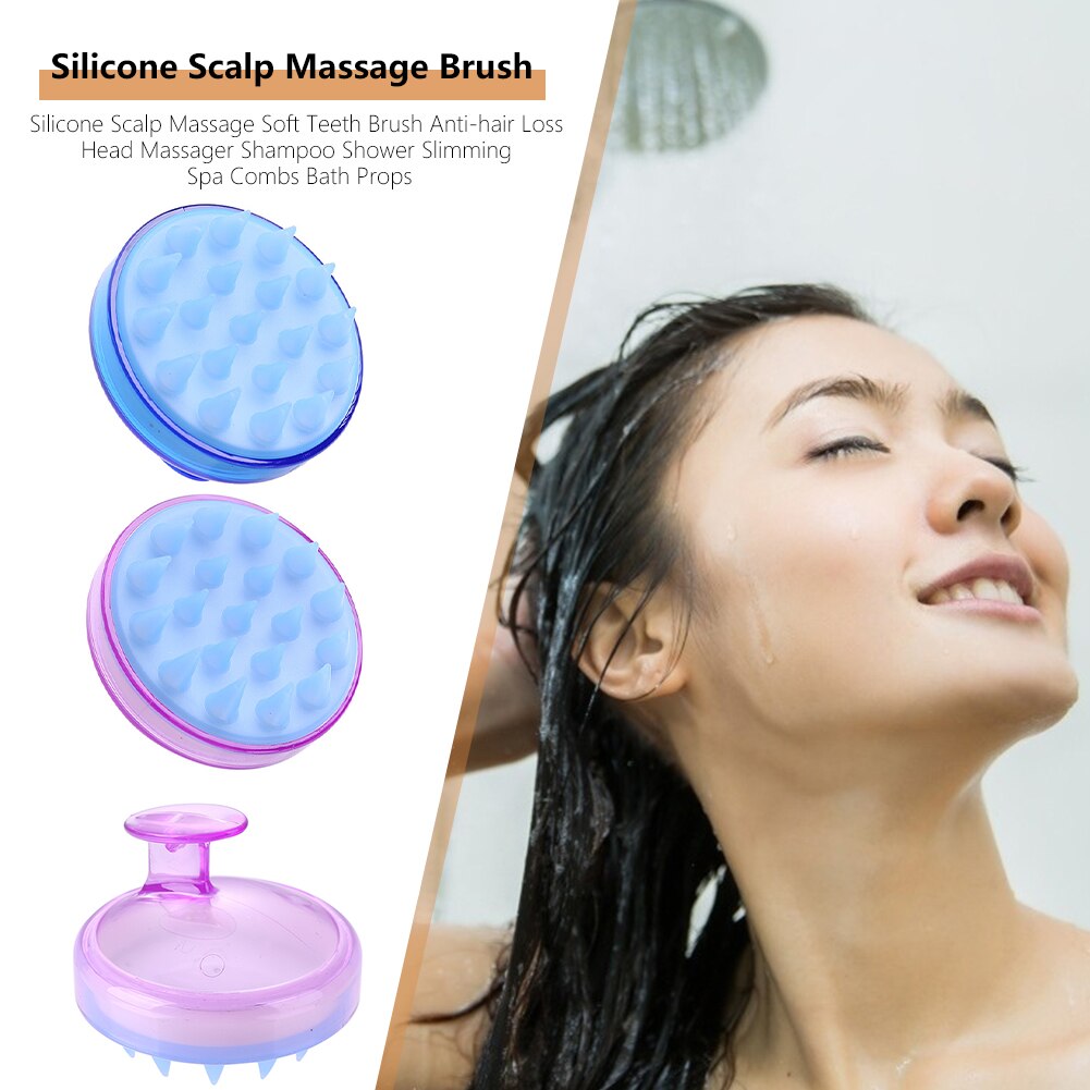 Baby Siliconen Shampoo Borstel Hoofdhuid Massage Borstel Shampoo Haar Wassen Kam Douche Borstel Bad Spa Kids Wassen Haar Tool
