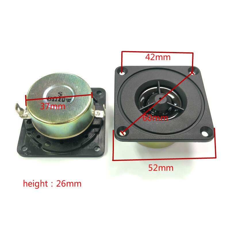 Sotamia 2 stück 2 -zoll-tweeter-hifi-lautsprecher, audio 8 ohm , 10w lautsprecher, diy-heimkino-musikverstärker