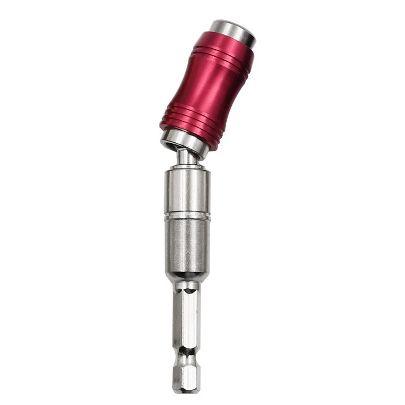 1PC Quick Change Keyless Drill Bit Chuck Hex Shank Adapter Converter Tool Three-Jaw Chuck Electric Grinder Drill Chuck: Silver and red