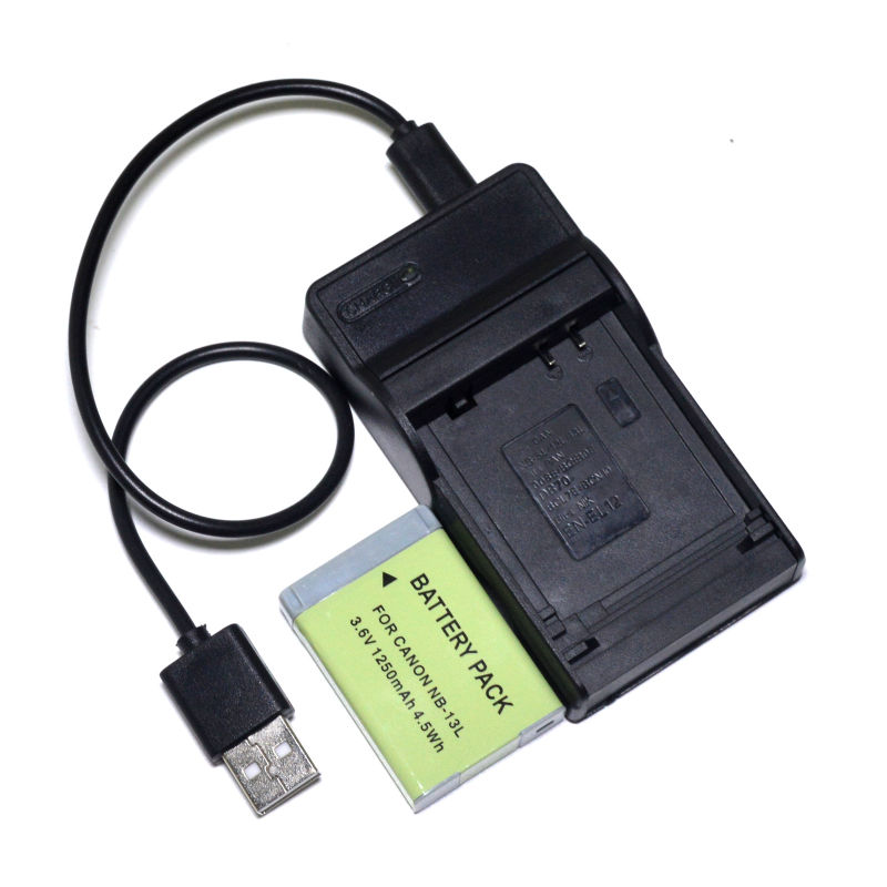 Batterie de NB-13L pour Canon PowerShot G1x Mark III G5X G7X G9X Mark II SX620HS SX720HS SX730HS SX740HS chargeur de Batteries de caméra