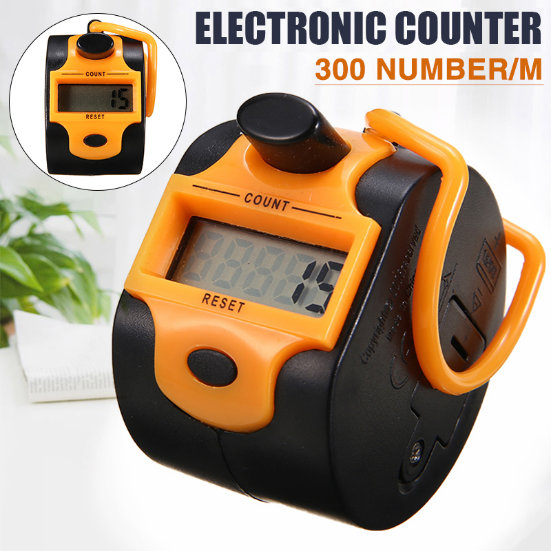 Electronic Digital Counter Portable Hand Operated Tally Counters 5 Digit Number Handheld Manual Digital Timer