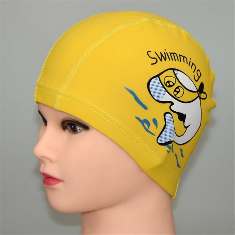 Bonnet De Bain En Tissu Pour Enfants 4-10 Ans - Confortable, Extensible Et Durable - Natation Piscine - 2