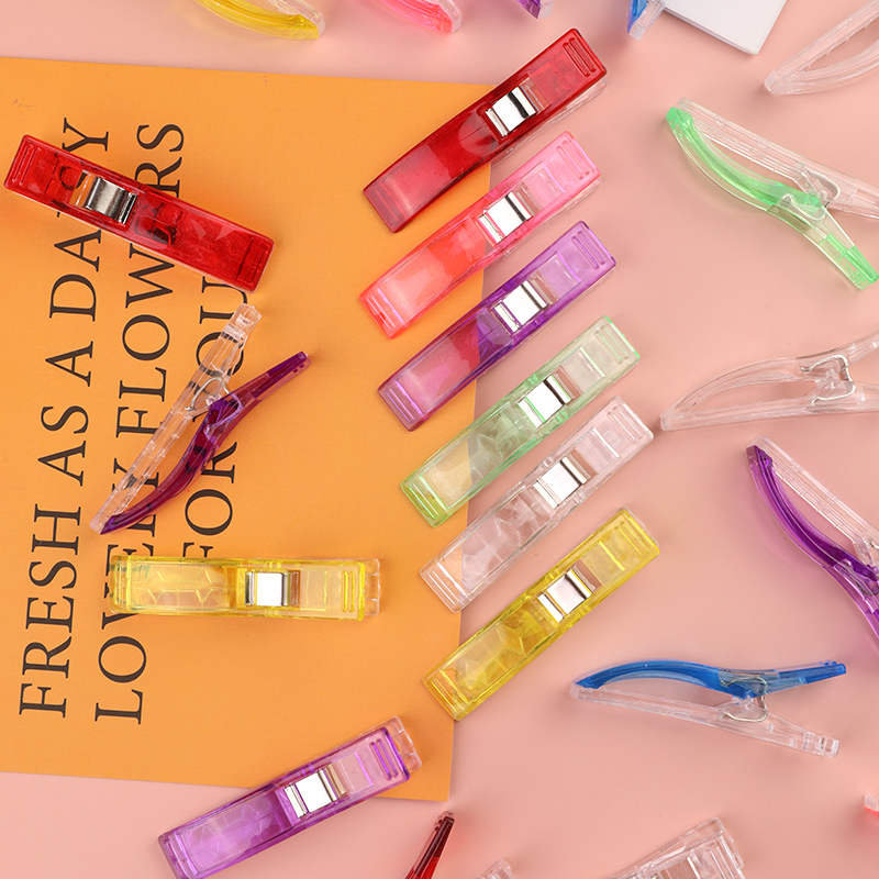 LMDZ 30/50PCS Multicolor Plastic Clips Fabric Clamps Sewing Clips Plastic Clamps Fabric Quilting Craft Sewing Knitting Clips