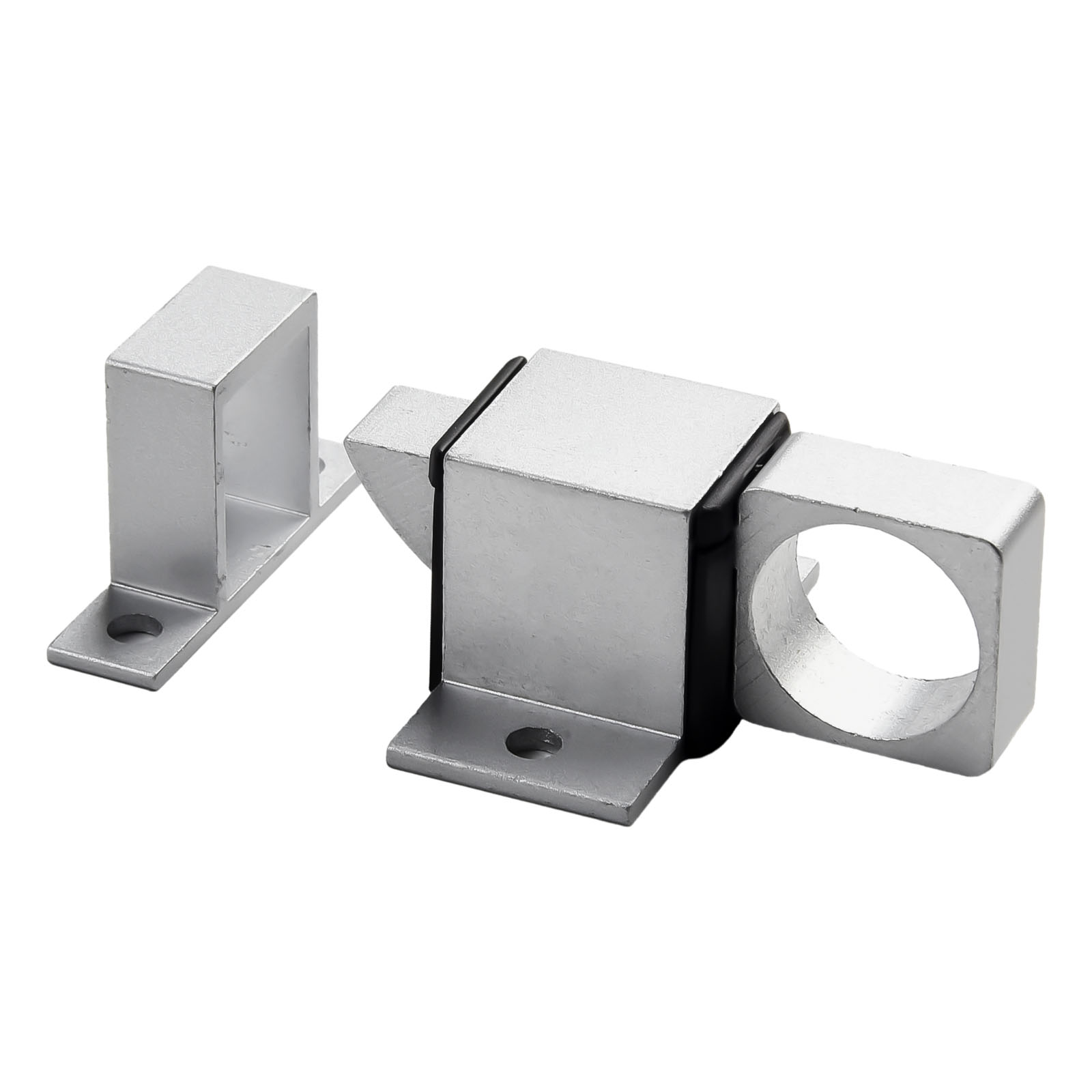 Pestillo de puerta de cierre automático, pestillo de aleación de aluminio, anillo de tracción, perno de puerta de rebote de resorte para pestillo de seguridad de puerta de ventana: Oro