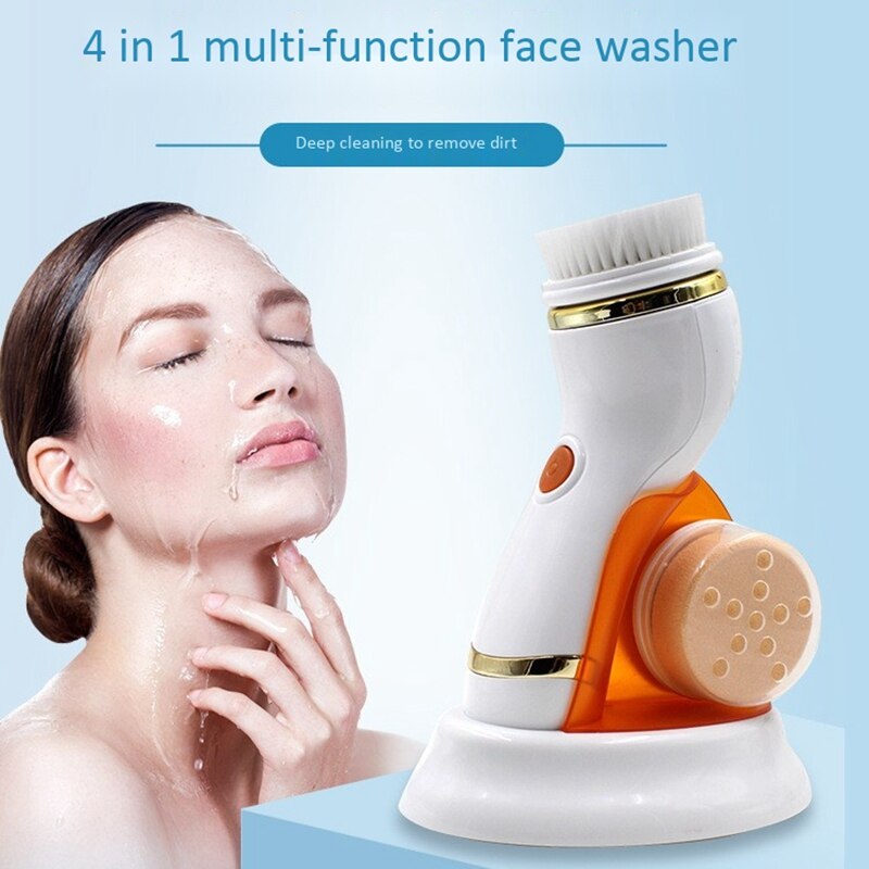 Cepillo de limpieza Facial-cepillo eléctrico rotatorio recargable para exfoliar y enmascarar